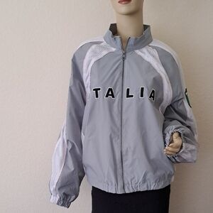Gray and White Italia Jacket